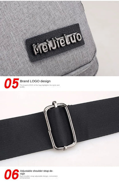 Fashion Casual Crossbody Bag Small Men's Shoulder Bag Men Diagonal Backpack Messenger Phone Bag Boy Fanny Chest Pack