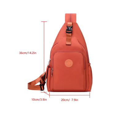 Fashion Trend Simple Casual Women Chest Bag with Large Capacity Multi-Functional Backpack