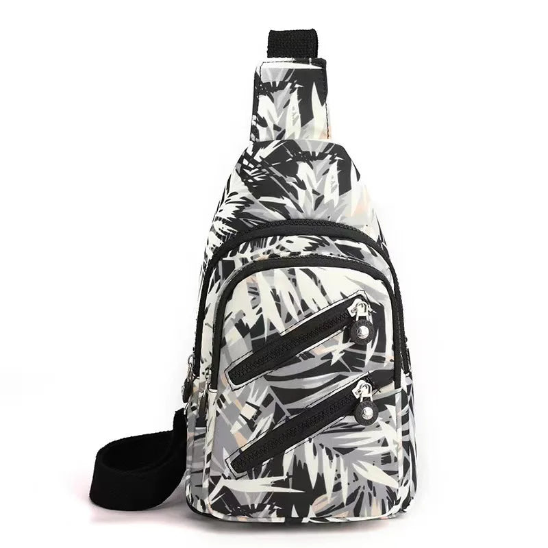 Sling Chest Bag for Women Nylon Fashionable Fanny Pack Shoulder Bags for Women Chest Waist Pack for Travel Crossbody Bags 2024
