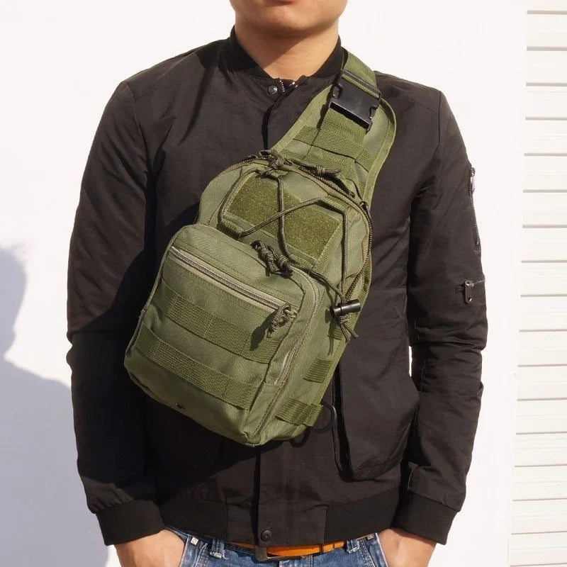 Tactical Shoulder Backpack Rover EDC Outdoor CCW Sling Bag Waterproof Hiking Camping Pack Concealed Range Bag Hunting Daypack
