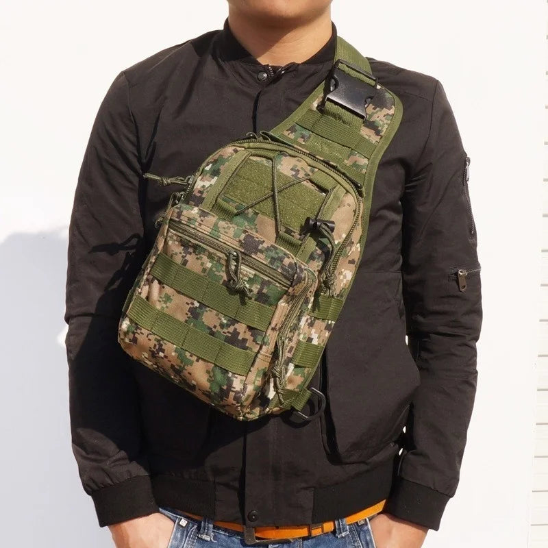 Tactical Shoulder Backpack Rover EDC Outdoor CCW Sling Bag Waterproof Hiking Camping Pack Concealed Range Bag Hunting Daypack