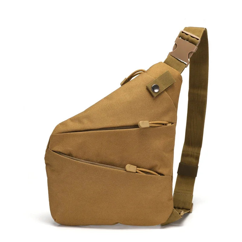 DIENQI Anti-theft Men Chest Bag Waterproof Chest Pack Travel  Personal Pocket Tactical Male Sling Bag Chest Cross body Bag Pauch