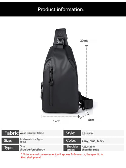 Rilibegan Shoulder Bag Fashionable Large Capacity Waterproof Lightweight Leisure Soft Comfortable Crossbody Bag