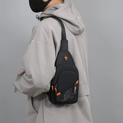 Chest Bag Men's One Shoulder Crossbody Bag Large Capacity Outdoor Sports Leisure Fashion Small Shoulder Bag Backpack Men's