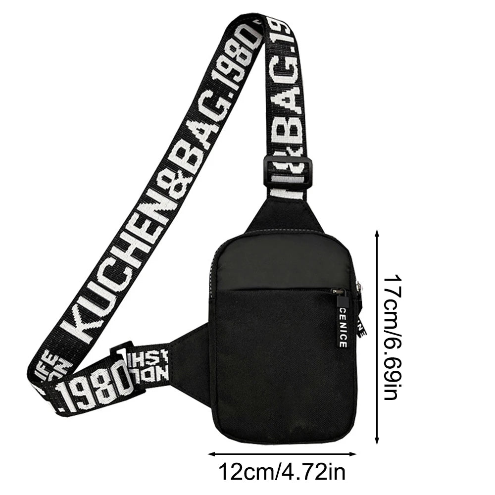 Men's Shoulder Bag INS Trend Waterproof Small Backpack Mobile Phone Man's Messenger Bag Square Bag Crossbody Bags