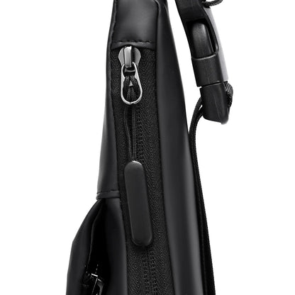 Stylish, Simple, Neutral Style, Large Capacity, Multifunctional, Durable And Scratch-resistant Men's Casual Shoulder Bag