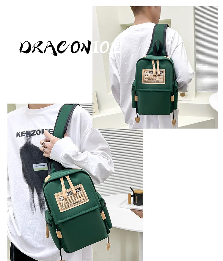 Chest Bag Shoulder Bag Women and Man Sling Crossbody Bag Messenger Waist Pack Bag Unisex