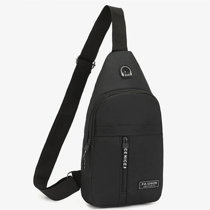 Men's Oxford Cloth Crossbody Bag New Trend Chest Bag Fashionable and Portable Shoulder Bag