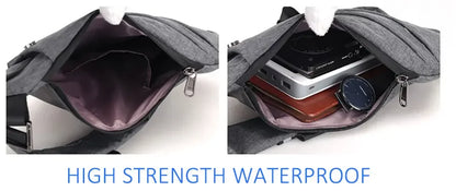 DIENQI Anti-theft Men Chest Bag Waterproof Chest Pack Travel  Personal Pocket Tactical Male Sling Bag Chest Cross body Bag Pauch