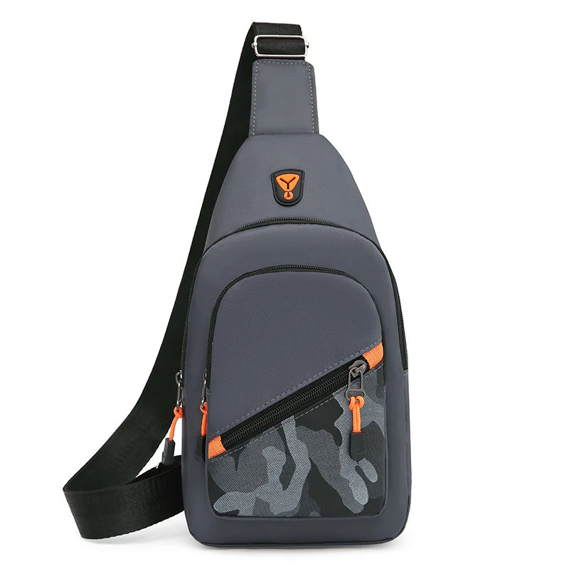 Chest Bag Men's One Shoulder Crossbody Bag Large Capacity Outdoor Sports Leisure Fashion Small Shoulder Bag Backpack Men's