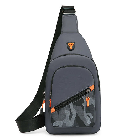 Chest Bag Men's One Shoulder Crossbody Bag Large Capacity Outdoor Sports Leisure Fashion Small Shoulder Bag Backpack Men's
