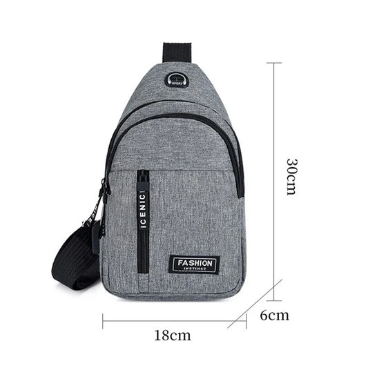 Men Shoulder Bags Chest Bag Multifuncional Crossbody Bags Travel Sling Bag
