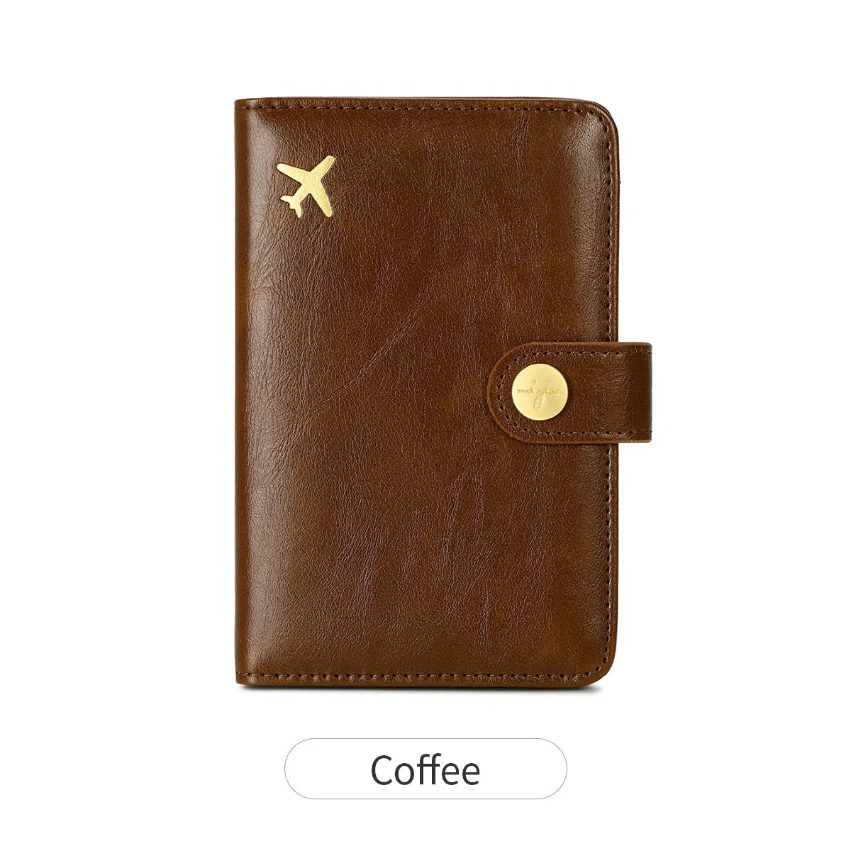 Minimalist and fashionable RFID passport clip multifunctional PU leather wallet case ID card credit card holder travel accessory