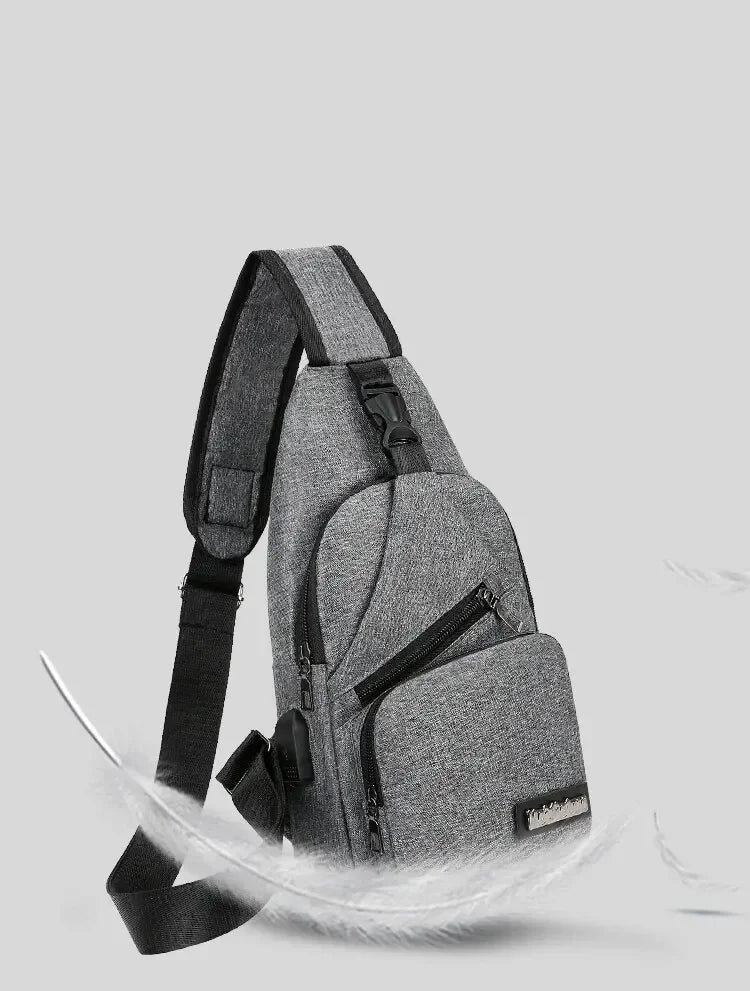 Chest Bag Men's One Shoulder Crossbody Bag Large Capacity Outdoor Sports Leisure Fashion Small Shoulder Bag Backpack Men's