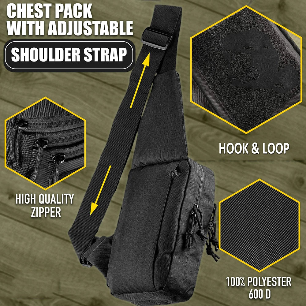 Concealed Carry Gun Bag Shoulder Strap for Pistol Holster Shoulder Chest Bag for Left and Right Hunting Outdoor