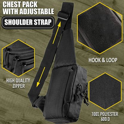 Concealed Carry Gun Bag Shoulder Strap for Pistol Holster Shoulder Chest Bag for Left and Right Hunting Outdoor