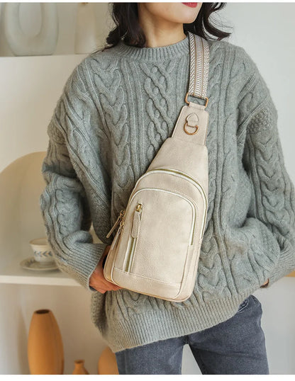 Women Bag Fashion Sling Bag for Woman High Quality PU Leather Pack Crossbody Chest Bolsa Feminina Sacs À Main Shoulder Messenger
