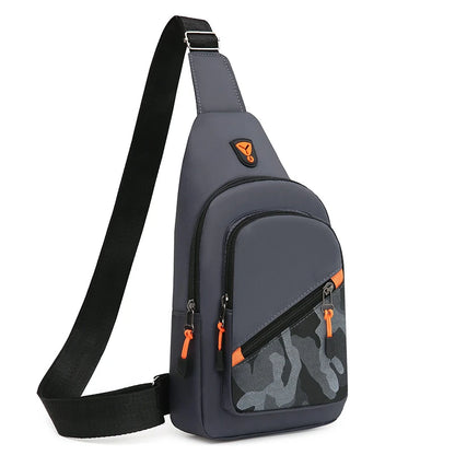 Chest Bag Men's One Shoulder Crossbody Bag Large Capacity Outdoor Sports Leisure Fashion Small Shoulder Bag Backpack Men's