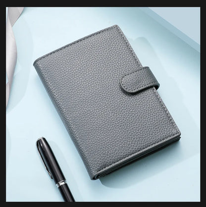 Men's And Women's PU Leather Wallet Travel Passport Wallet Multi Card Slot Credit Card Holder Wallet Travel Accessories