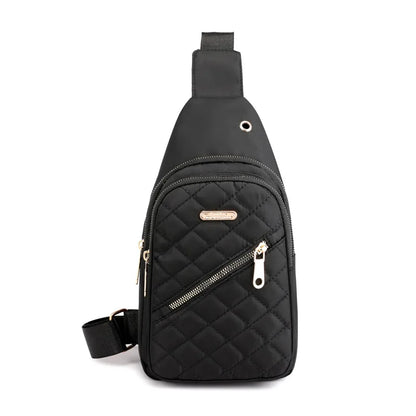Women's Crossbody Bag Chest Bag Composite Fabric Leisure Shoulder Bag Ladies Backpack Embroidered