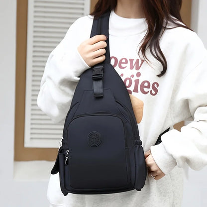 Fashion Trend Simple Casual Women Chest Bag with Large Capacity Multi-Functional Backpack