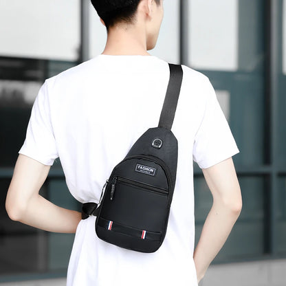 Chest Bag Men's One Shoulder Crossbody Bag Large Capacity Outdoor Sports Leisure Fashion Small Shoulder Bag Backpack Men's