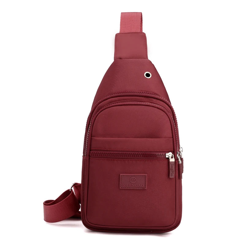 Women's Chest Bag Pure Color Nylon Women's Bag Good Quality Shoulder Bag Casual Women's Crossbody Bag Fashion Female Bag