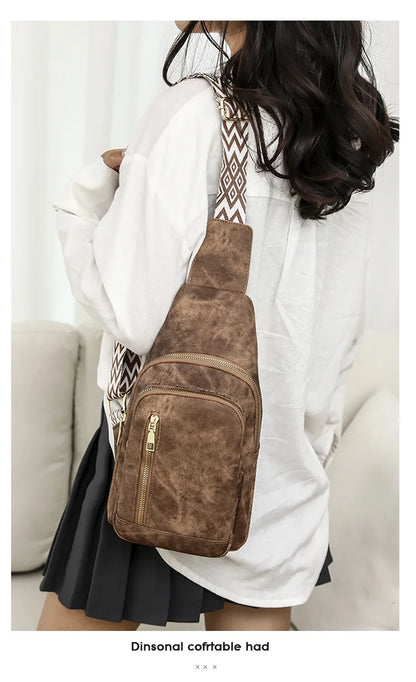 Women Bag Fashion Sling Bag for Woman High Quality PU Leather Pack Crossbody Chest Bolsa Feminina Sacs À Main Shoulder Messenger