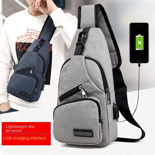 Fashion Casual Crossbody Bag Small Men's Shoulder Bag Men Diagonal Backpack Messenger Phone Bag Boy Fanny Chest Pack
