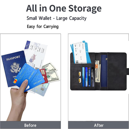 Passport Holder for Travel Essentials  Passport Wallet Cover Case for Travel  Accessories,Passport Book Holders for Women/Men
