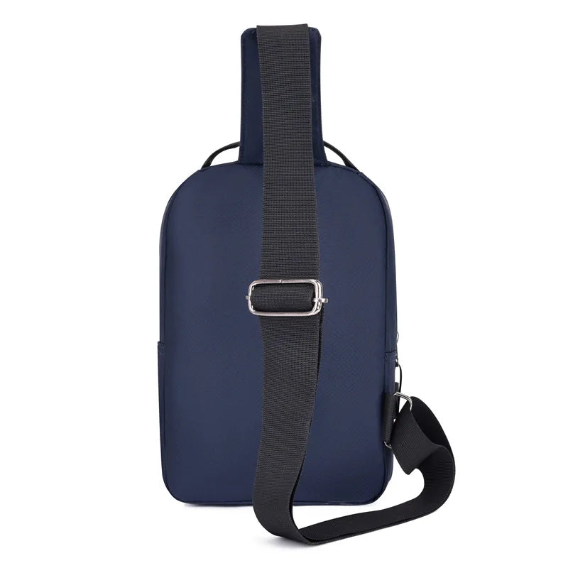Chest Bag For Men New Large Capacity Shoulder Travel Lightweight Nylon Crossbody Bag Backpack
