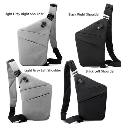 Travel Personal Anti-theft Crossbody Bag Mini Cross Body Bags Male One Shoulder Sling Bag Leisure Anti-splash Men's Chest Bag