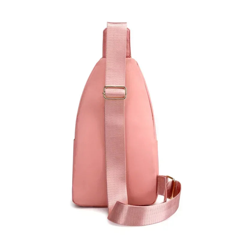 Women's Crossbody Bag Chest Bag Composite Fabric Leisure Shoulder Bag Ladies Backpack Embroidered