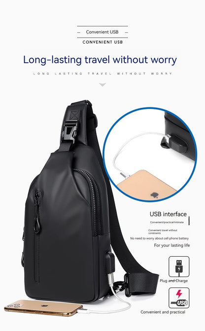 Rilibegan Shoulder Bag Fashionable Large Capacity Waterproof Lightweight Leisure Soft Comfortable Crossbody Bag