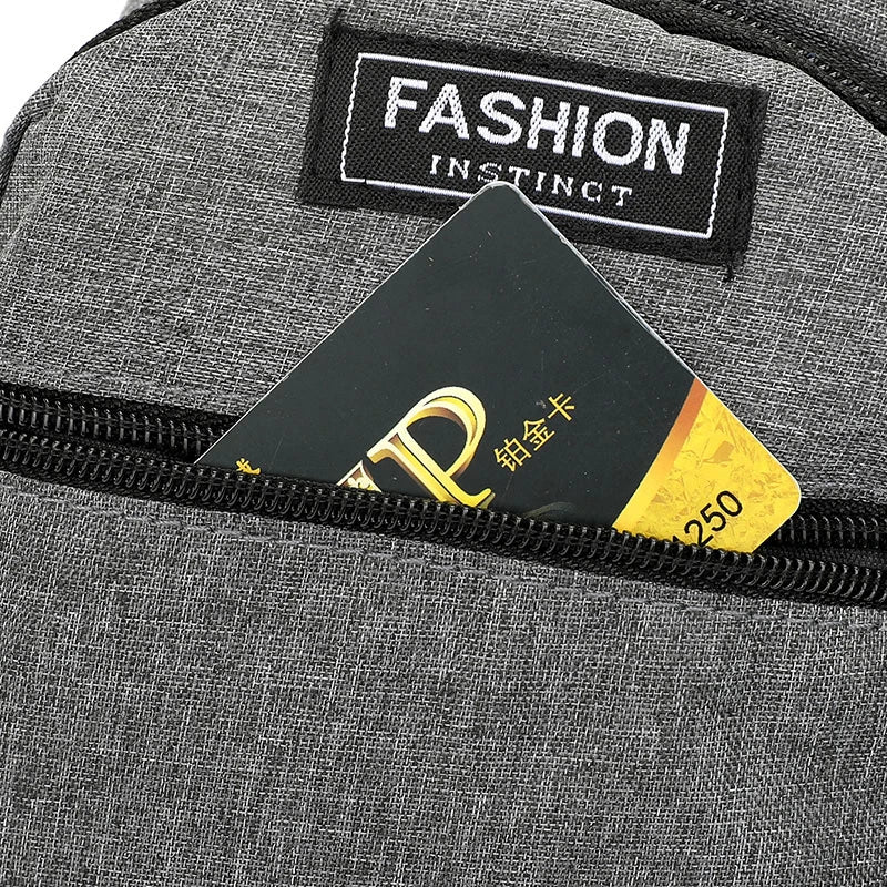 Chest Bag Men's One Shoulder Crossbody Bag Large Capacity Outdoor Sports Leisure Fashion Small Shoulder Bag Backpack Men's