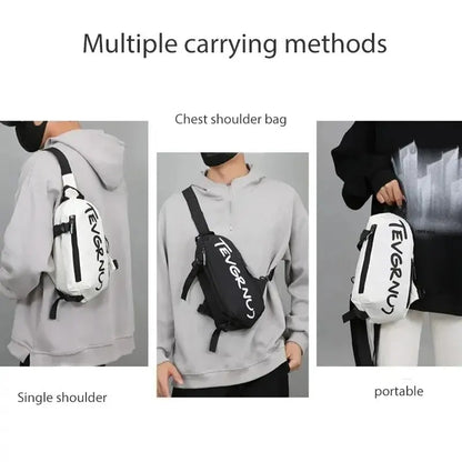 Men's One Shoulder Crossbody Small Bag New Simple And Lightweight Multi Functional Chest Bag Running Sports Cycling Bag Women