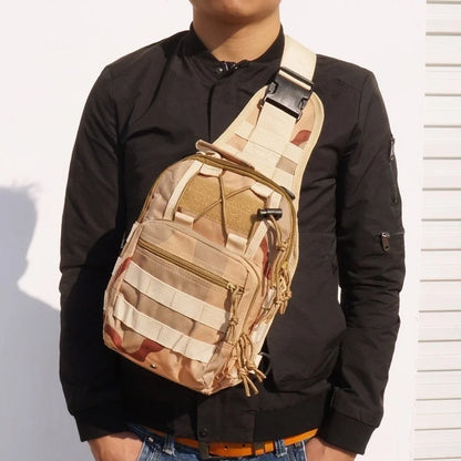Tactical Shoulder Backpack Rover EDC Outdoor CCW Sling Bag Waterproof Hiking Camping Pack Concealed Range Bag Hunting Daypack