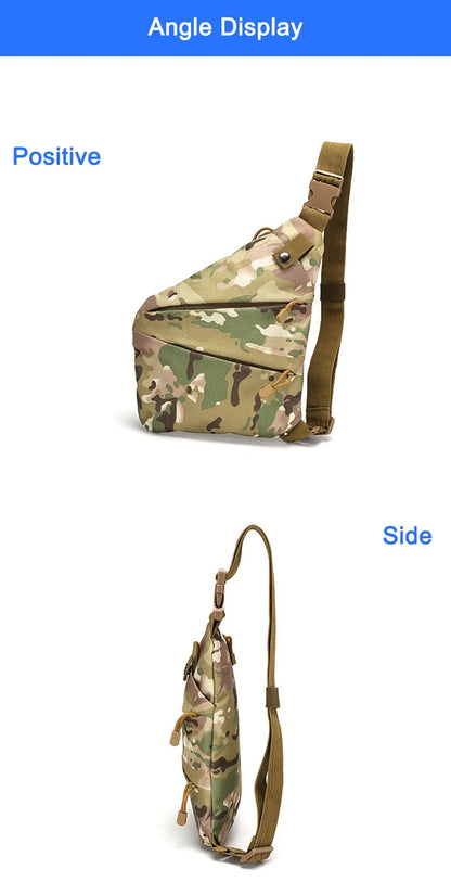 DIENQI Anti-theft Men Chest Bag Waterproof Chest Pack Travel  Personal Pocket Tactical Male Sling Bag Chest Cross body Bag Pauch