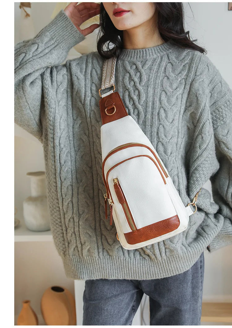 Women Bag Fashion Sling Bag for Woman High Quality PU Leather Pack Crossbody Chest Bolsa Feminina Sacs À Main Shoulder Messenger
