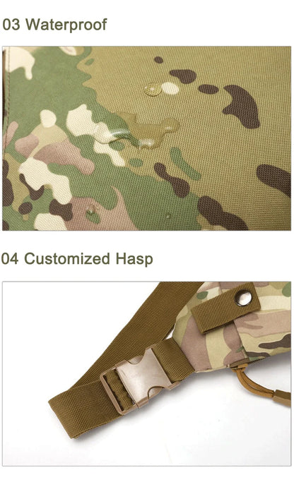 DIENQI Anti-theft Men Chest Bag Waterproof Chest Pack Travel  Personal Pocket Tactical Male Sling Bag Chest Cross body Bag Pauch