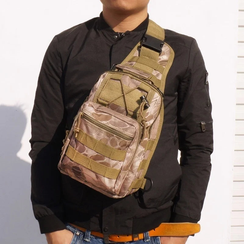 Tactical Shoulder Backpack Rover EDC Outdoor CCW Sling Bag Waterproof Hiking Camping Pack Concealed Range Bag Hunting Daypack