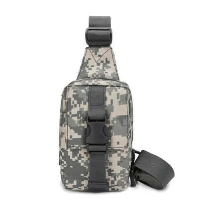 Tactical Chest Bag Military Trekking Pack EDC Sports Bag Shoulder Bag Crossbody Pack Assault Pouch for Hiking Cycling Camping