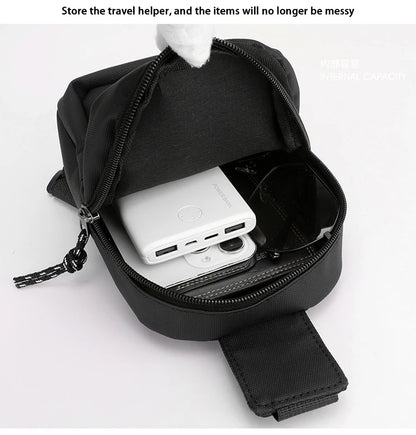 Casual Solid Men Crossbody Bags Male Oxford Handbag Shoulder Bags Boy Messenger Bags 2023 Man Handbags for Travel Satchel Black