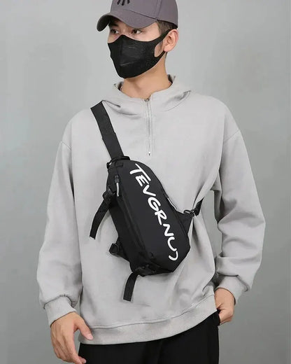 Men's One Shoulder Crossbody Small Bag New Simple And Lightweight Multi Functional Chest Bag Running Sports Cycling Bag Women