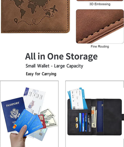 Passport Holder for Travel Essentials  Passport Wallet Cover Case for Travel  Accessories,Passport Book Holders for Women/Men