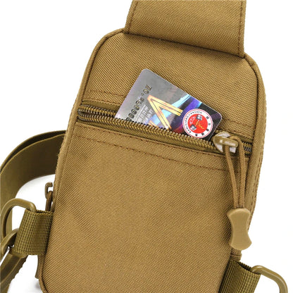Tactical Chest Bag Military Trekking Pack EDC Sports Bag Shoulder Bag Crossbody Pack Assault Pouch for Hiking Cycling Camping