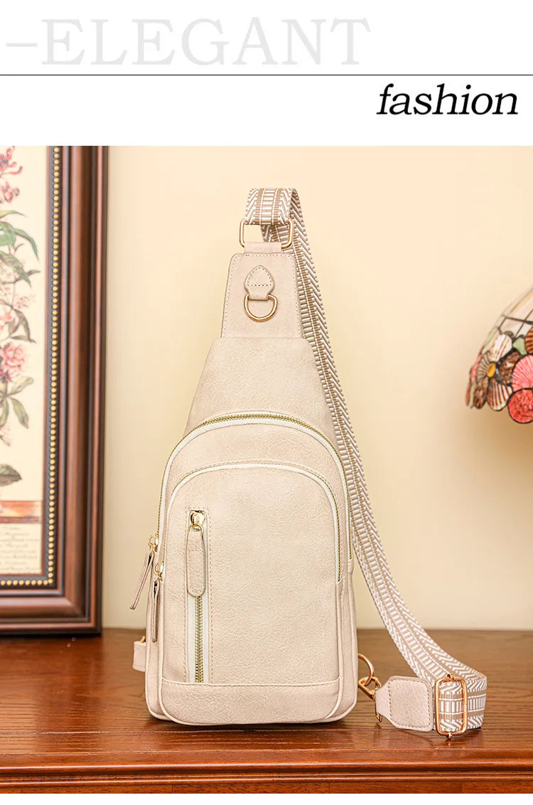Women Bag Fashion Sling Bag for Woman High Quality PU Leather Pack Crossbody Chest Bolsa Feminina Sacs À Main Shoulder Messenger