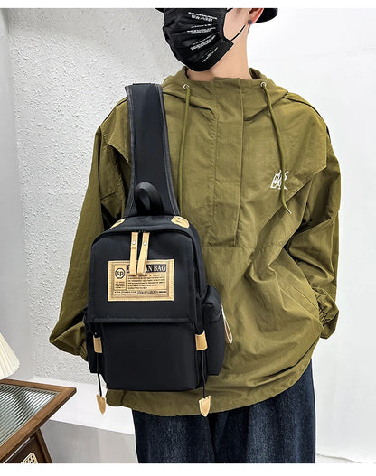 Chest Bag Shoulder Bag Women and Man Sling Crossbody Bag Messenger Waist Pack Bag Unisex
