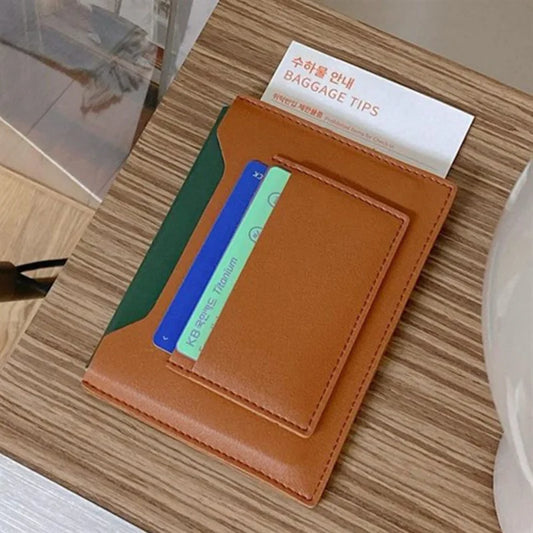 2025 Women Portable Multicolor Passport Cover Holder Case Multi-slots Waterproof Card Holder Men PU Leather Passport Bag Unisex