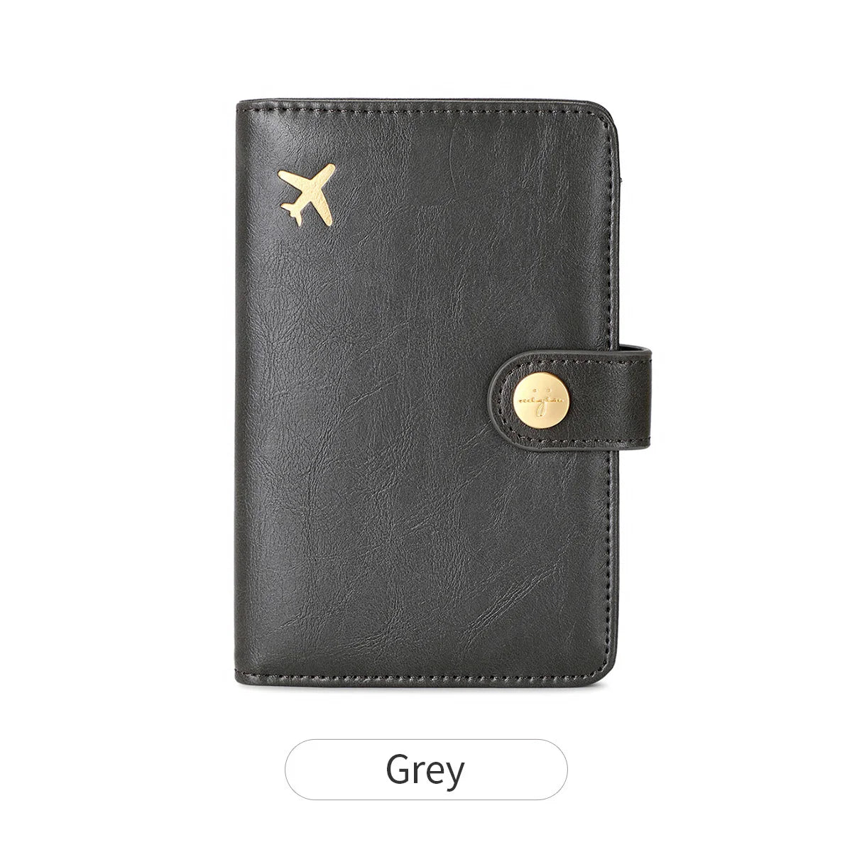 Minimalist and fashionable RFID passport clip multifunctional PU leather wallet case ID card credit card holder travel accessory